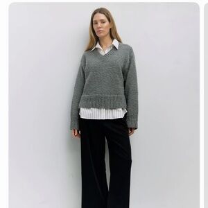 Mod Ref Glen Grey Textures Sweater